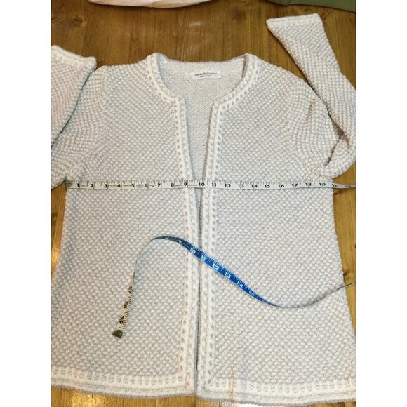 Amina Rubinacci Womens Open Front Cardigan Sweater Jacket Size 50 US 14 - Picture 8 of 9